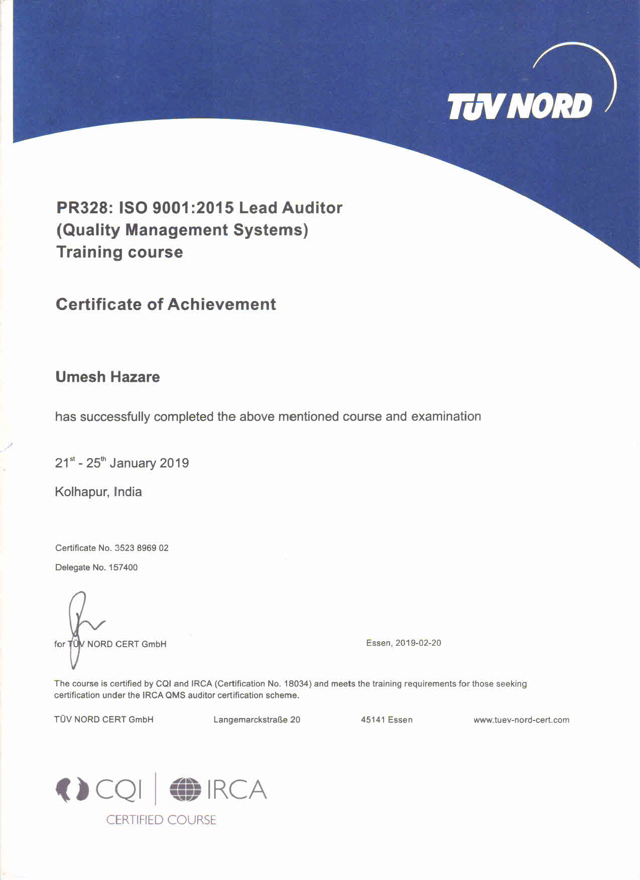 PR328: ISO 9001:2015
