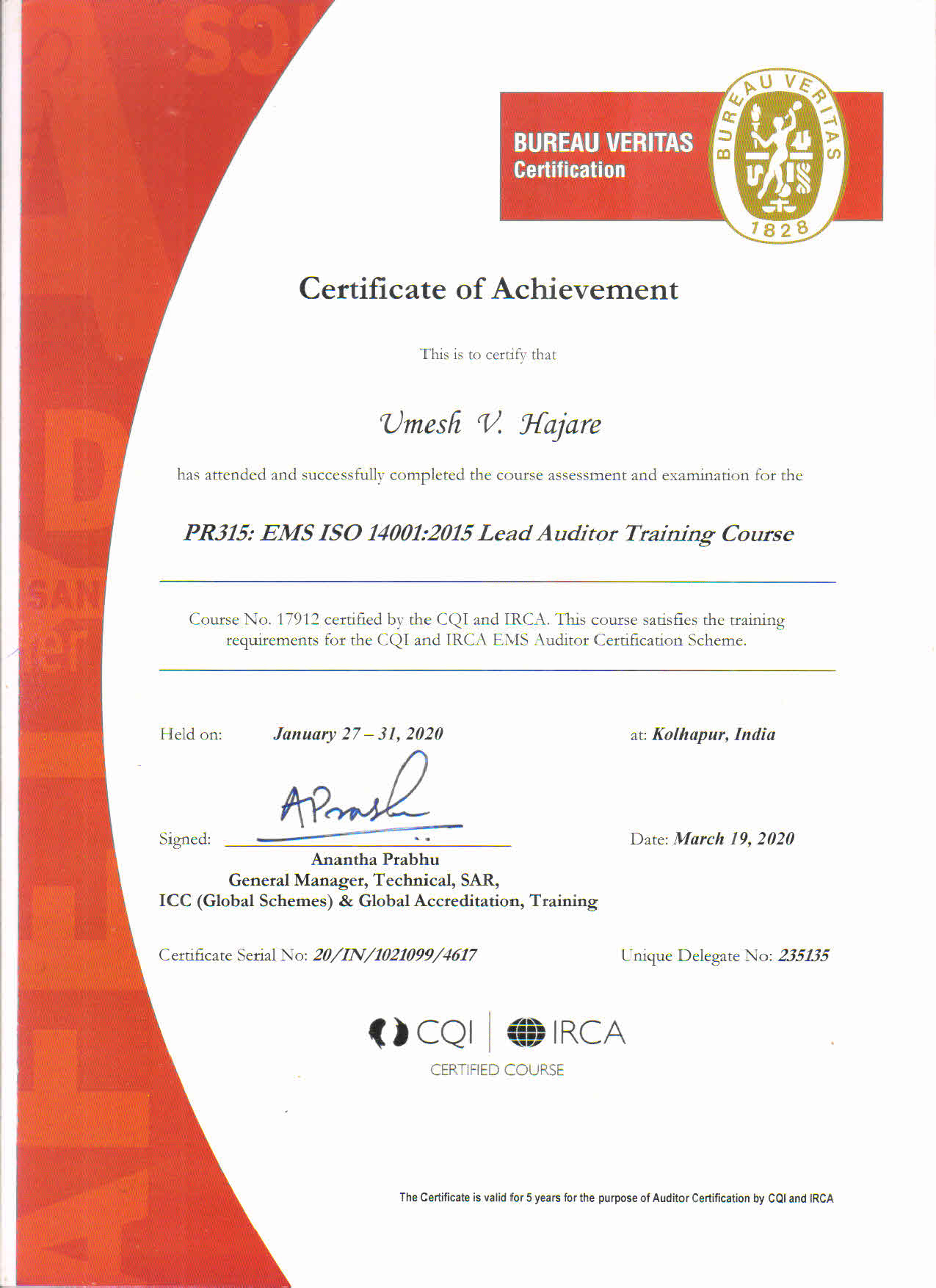 PR315: EMI
